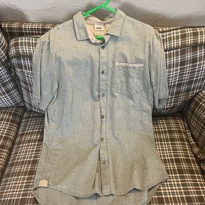 Green Vans botton-up polo